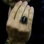 Men Silver Ring | Handmade Ring | 925 Sterling Silver Ring| Mother of Pearl Stone | Gemstone Ring | Gift For Men | Men Jewelry | Knife Ring - Image 2