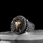 925 Sterling Silver Fleur de Lis Swords and Shield Rings for Men, Viking Ring, Unique Silver Ring, Vintage Jewelry, Gift for Him - Image 5