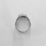 Sterling Silver Men Ring with Black Stone, Black Gemstone Ring, Cool Men Ring, Vintage Black Men Ring, Men's Fashion Ring, Gift for Him - Image 9