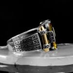 Color Changing Stone in Sultanite Ring, Emerald Cut Stone, Handmade Zultanite Men Ring, 925 Solid Sterling Silver, Ottoman Ring-Gift For Men - Image 7