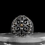 925 Sterling Silver Vintage Ottoman Men Ring, Turkish Ring, Vintage Jewelry, Men's Fashion Ring, Antique Silver Ring, Gift for Him - Image 3