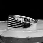 Shiny Silver Onyx Ring, Black Gemstone Men Ring, Cool Man Jewelry, Silver Signet Ring, Men's Fashion Ring, Gift for Boyfriend, Gift for Him - Image 5