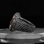 Mens Handmade Ring | Blue Zircon Stone Ring | Gift For Her | Zircon Men Ring | Turkish Silver Ring | Gift For Him | Blue Stone Mens Ring - Image 6