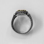 925 Sterling Silver Fleur de Lis Swords and Shield Rings for Men, Viking Ring, Unique Silver Ring, Vintage Jewelry, Gift for Him - Image 9