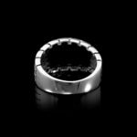 925 Sterling Silver Geometric Mens Ring, Geometric Jewelry, Rectangle Ring, Cool Ring, 925 Silver Ring, Vintage Jewelry, Gift for Him - Image 7