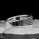 Agate Men Ring, Sterling Silver Ring, Rings For Men, Square Signet Ring, Men Pinky Ring, Gemstone Ring, Unique Mens Ring, Gift For Him - Image 6