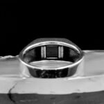 Shiny Silver Onyx Ring, Black Gemstone Men Ring, Cool Man Jewelry, Silver Signet Ring, Men's Fashion Ring, Gift for Boyfriend, Gift for Him - Image 7
