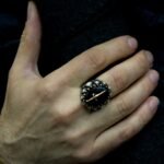 Men Silver Ring | Handmade Ring | 925 Sterling Silver Ring| Mother of Pearl Stone | Gemstone Ring | Gift For Men | Men Jewelry | Knife Ring - Image 4