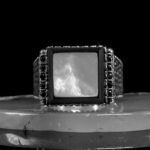 Mens Silver Wedding Ring | Mother Of Pearl | Simple Band | Silver Ring | Anniversary Gift | Statement Ring | Gemstone Ring | Gift For Him - Image 3