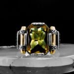 Color Changing Stone in Sultanite Ring, Emerald Cut Stone, Handmade Zultanite Men Ring, 925 Solid Sterling Silver, Ottoman Ring-Gift For Men - Image 3