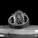 925 Sterling Silver Fleur de Lis Swords and Shield Rings for Men, Viking Ring, Unique Silver Ring, Vintage Jewelry, Gift for Him - Image 8