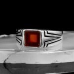 925K Silver Agate Stone Ring, Handmade Men Ring, Gemstone Rings, Minimalist Rings for Men, Vintage Ring, Unique Men Ring, Gift for Him - Image 4