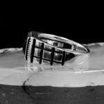 Green Emerald Gemstone Ring, Handmade Silver Ring, Statement Ring, Minimalist Silver Ring, Unique Ring, Mens 925 Sterling Silver Ring - Image 5