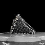 925 Sterling Silver Vintage Ottoman Men Ring, Turkish Ring, Vintage Jewelry, Men's Fashion Ring, Antique Silver Ring, Gift for Him - Image 7