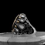 Men Silver Ring | Handmade Ring | 925 Sterling Silver Ring| Mother of Pearl Stone | Gemstone Ring | Gift For Men | Men Jewelry | Knife Ring - Image 6