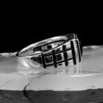 Green Emerald Gemstone Ring, Handmade Silver Ring, Statement Ring, Minimalist Silver Ring, Unique Ring, Mens 925 Sterling Silver Ring - Image 6