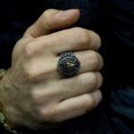 925 Sterling Silver Fleur de Lis Swords and Shield Rings for Men, Viking Ring, Unique Silver Ring, Vintage Jewelry, Gift for Him - Image 4