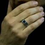 Onyx Ring, Handmade Men Ring, Men Silver Ring, Silver Ring For Men, Black Ring, Gift For Men, Men's Fashion Ring, Gift For Boyfriend - Image 2