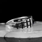 Sapphire Ring Men, Blue Sapphire Square Gemstone, Handmade Silver Ring, Men's Fashion Ring, 925 Sterling Silver Ring, Gift For Him - Image 5