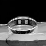 Sterling Silver Men Ring with Black Stone, Black Gemstone Ring, Cool Men Ring, Vintage Black Men Ring, Men's Fashion Ring, Gift for Him - Image 8