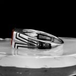 925K Silver Agate Stone Ring, Handmade Men Ring, Gemstone Rings, Minimalist Rings for Men, Vintage Ring, Unique Men Ring, Gift for Him - Image 5
