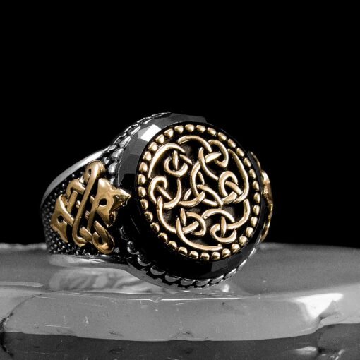 Mens Handmade Ring | Men Sterling Silver Ring | Silver Ring For Men | Gift For Him | Promise Ring | Plain Design Black Onyx Ring
