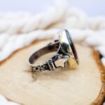 Dendritic Agate Ring: Sterling Silver Landscape Stone, Earthy Boho Jewelry - Image 6