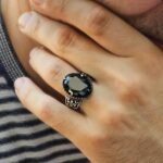 925 Sterling Silver Oval Black Onyx Ring - Ottoman Style Turkish Jewelry - Bold Statement Ring - Image 2