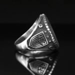 Sterling Silver US Navy Ring: Military Signet, Eagle Shield - Image 4