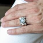 Handmade Sterling Silver Quartz Ring - Modern Mens Statement Jewelry - Image 10