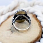 Handmade Sterling Silver Yemeni Agate Ring: Spiritual Protection Jewelry - Image 10