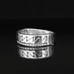 Sterling Silver Curb Chain Ring: Unisex Gothic Band - Image 3
