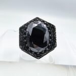 Vintage Art Deco Sterling Silver Black Onyx Ring: Turkish Handmade - Image 5