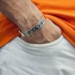 Bold Oxidized Rebel Cuff Bracelet – Sterling Silver Viking Bangle - Image 4