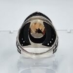Yellow Citrine Sterling Silver Ring for Men: Handmade Boho Gemstone - Image 10