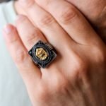 Powerful Sterling Silver Lion Head Ring – Gold Black Gothic Warrior Jewelry - Image 8