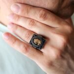 Sterling Silver Eagle Ring: Antiqued Biker Warrior Jewelry - Image 9