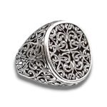 Sterling Silver Mens Celtic Ring: Handmade Vintage Jewelry - Image 3