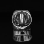 Black Onyx Signet Ring: Chunky Sterling Silver Bohemian Ring - Image 9