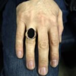 Black Onyx Ring: Oval 925 Sterling Silver Statement Ring - Image 6