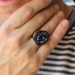 Rainbow Mystic Topaz Sterling Silver Men's Ring - Art Deco Handmade - Image 6