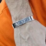 Bold Oxidized Rebel Cuff Bracelet – Sterling Silver Viking Bangle - Image 8