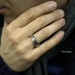 Sterling Silver Curb Chain Ring: Unisex Gothic Band - Image 6