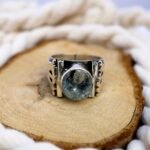 Handmade Sterling Silver Quartz Ring - Modern Mens Statement Jewelry - Image 4
