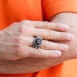 Vintage Black Star Sapphire Ring – 925 Sterling Silver Cabochon - Image 7