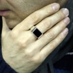 Sterling Silver Onyx Signet Ring - Handmade Men's Jewelry - Image 6