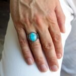 Handmade Sterling Silver Turquoise Ring: Boho Statement Jewelry - Image 9