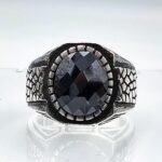 Mens Handmade Ring, Black Onyx Men Silver Ring, Oval Gemstone Ring, 925 Sterling Silver Men Ring, Anniversary Gifts - Image 5
