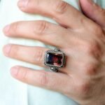 Emerald-Cut Sultanite Sterling Silver Ring: Color-Changing Gemstone - Image 8