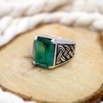 Radiant Paraiba Tourmaline Ring – Emerald Cut Sterling Silver Statement - Image 4